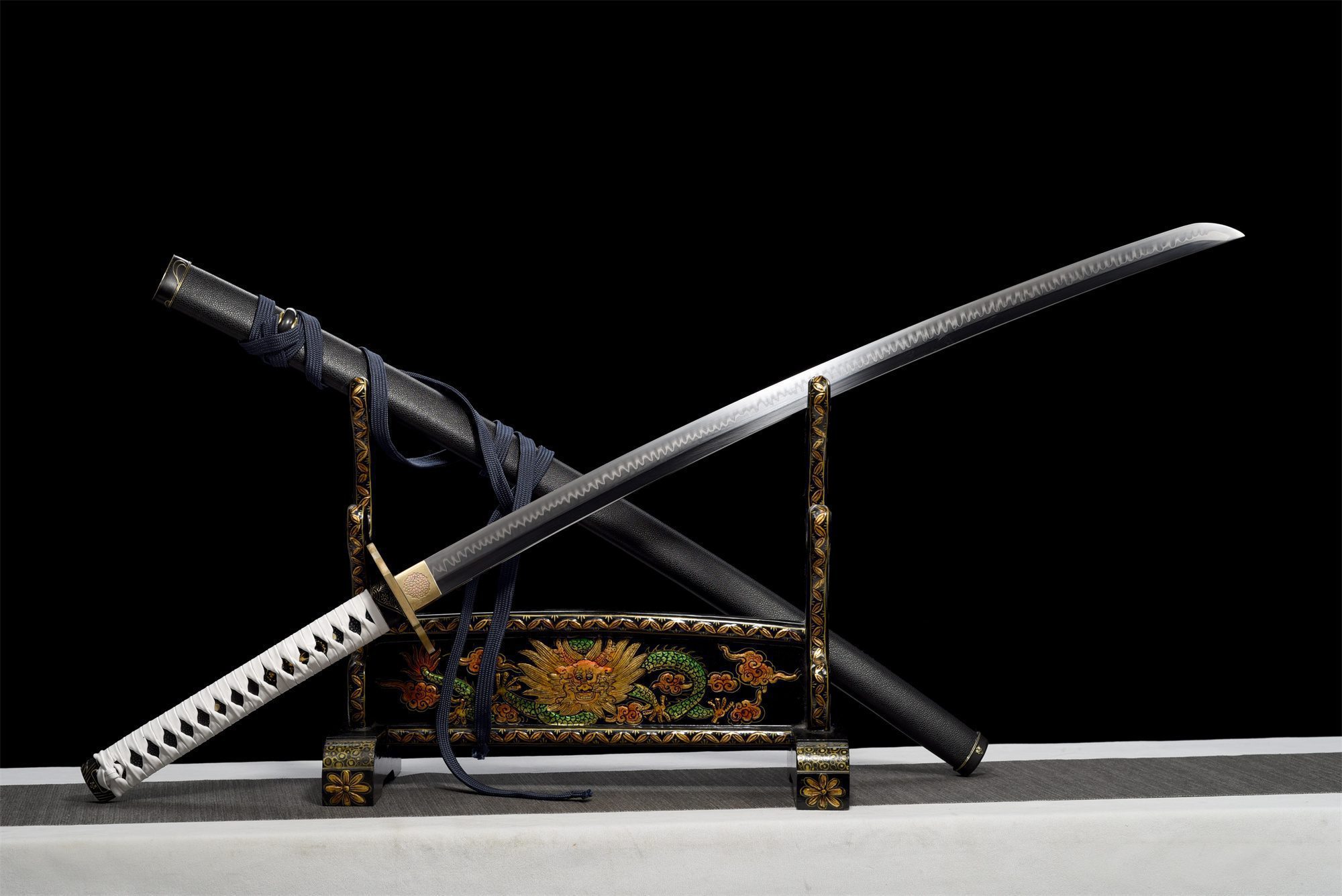 Black And White Katana Sword