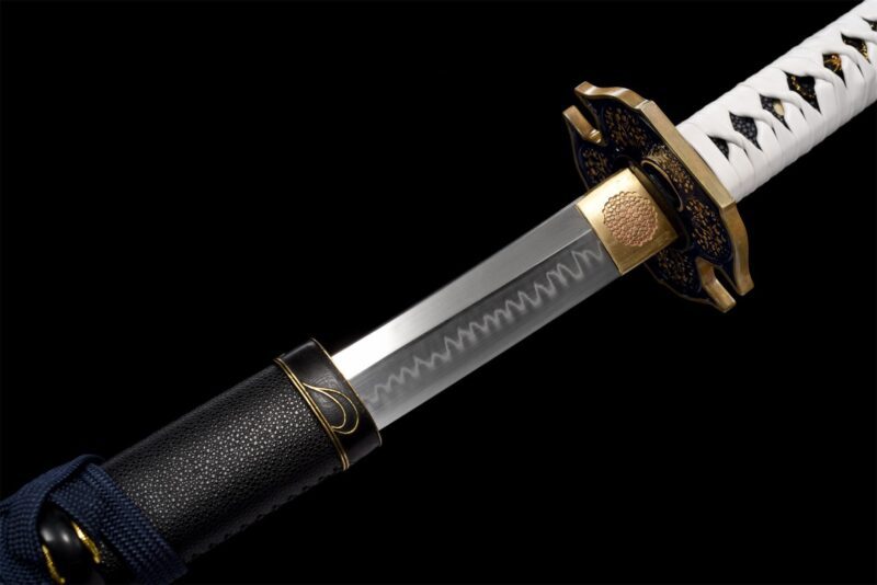 Black And White Katana Sword Black And White Katana Sword