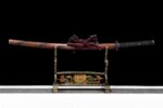 Damascus Katana Sword With Real Hamon Damascus Katana Sword With Real Hamon