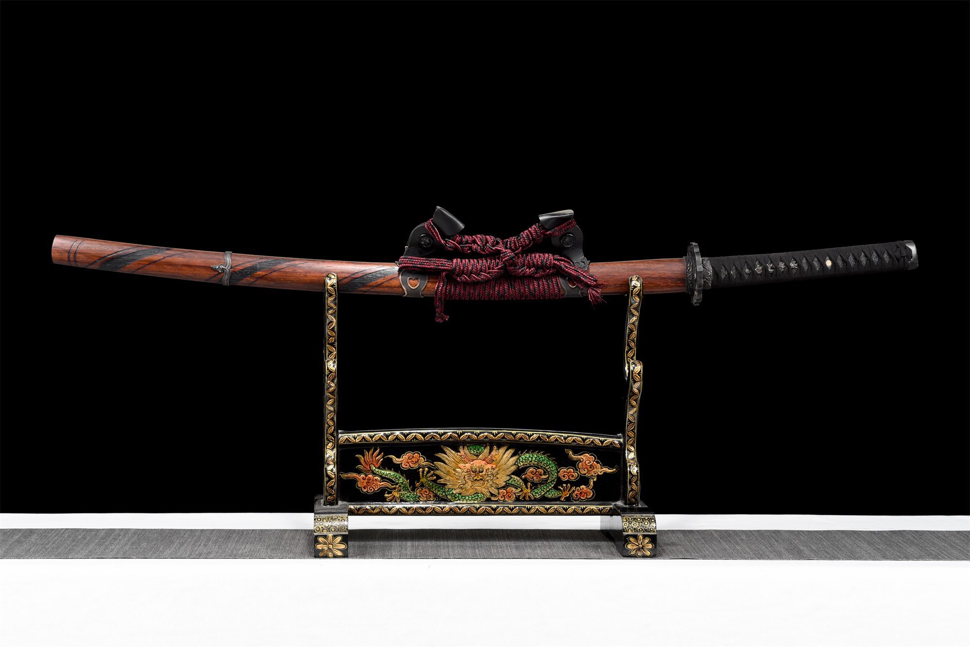 Damascus Katana Sword With Real Hamon