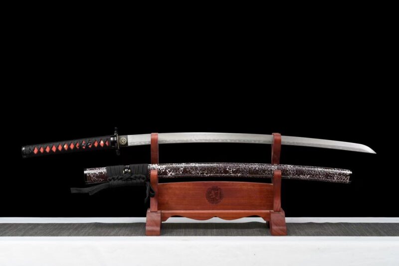 Shikihana Katana Sword (紫花) – Deep Red Flower
